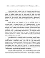 Eseja 'Ideāls un realitāte Laimas Muktupāvelas romānā "Šampinjonu derība"', 1.