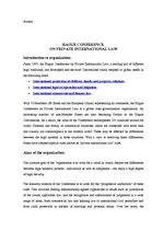 Konspekts 'Hague Conference on Private International Law', 1.