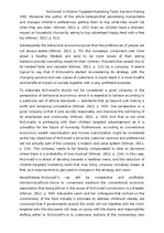 Referāts 'Mcdonald`s children targeted marketing tools: decision making', 6.