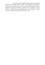Referāts 'Mcdonald`s children targeted marketing tools: decision making', 7.