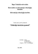 Konspekts 'Mākslīgā intelekta pamati', 1.