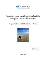 Referāts 'Importance and Working Methods of the European Union’s Institutions', 1.