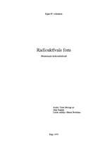 Referāts 'Radioaktīvais fons', 1.