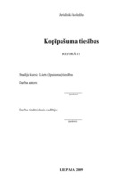 Referāts 'Kopīpašuma tiesības', 1.
