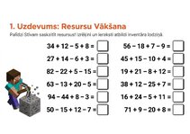 Prezentācija 'Matemātika ar Minecraft varoņiem: zināšanu pārbaudes uzdevumi 1.–2. klasei', 2.