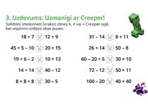Prezentācija 'Matemātika ar Minecraft varoņiem: zināšanu pārbaudes uzdevumi 1.–2. klasei', 4.