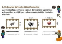 Prezentācija 'Matemātika ar Minecraft varoņiem: zināšanu pārbaudes uzdevumi 1.–2. klasei', 9.