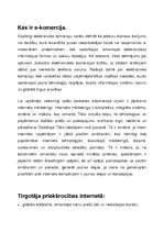 Referāts 'Kas ir e-komercija', 1.