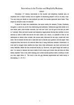 Eseja 'Innovations in the Tourism and Hospitality Business', 1.