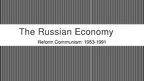 Prezentācija 'Summary for a Book "The Russian Economy" by Steven Rosefielde', 1.