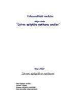 Konspekts 'Dzīves spilgtāko notikumu analīze', 1.