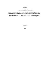 Referāts 'Mārketinga kompleksa izstrāde SIA "Līvas grupa" ienākšanai Norvēģijā', 1.