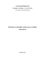 Konspekts 'Mājturības un tehnoloģiju mācību saturs un metodika sākumskolā', 1.