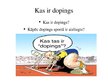 Referāts 'Dopings sportā', 25.