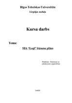 Biznesa plāns 'SIA “Logi” biznesa plāns', 1.