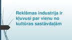 Prezentācija 'Reklāmu izndustrijas attīstība', 1.