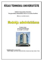 Prakses atskaite 'Nodokļu administrēšana', 1.