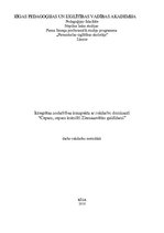 Konspekts 'Integrētas rotaļnodarbības konspekts rokdarbos', 1.