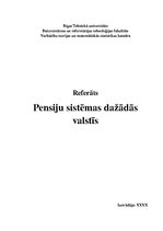 Referāts 'Pensiju sistēmas dažādās valstīs', 1.