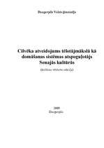 Referāts 'Cilvēka atveidojums tēlotājmākslā kā domāšanas sistēmas atspoguļotājs senajās ku', 1.