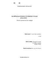 Referāts 'Saldēšanas ietekme uz dārzeņu un ogu kvalitāti', 1.