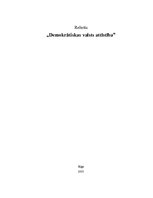 Referāts 'Demokrātiskas valsts attīstība', 1.