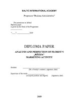Diplomdarbs 'Ziedu salona "Rēzija" mārketinga darbības analīze un pilnveide', 3.