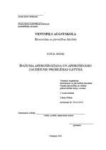 Referāts 'Īpašuma apdrošināšana un apdrošināmo zaudējumu problēmas Latvijā', 1.