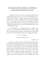 Eseja 'Cilvēka individualitāte lugā "Pērs Gints"', 1.