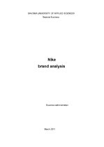 Referāts 'Brand Analysis "Nike"', 1.