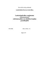 Referāts 'Lauksaimniecības uzņēmuma ražošanas plāns un attīstības iespējas graudkopībā', 1.