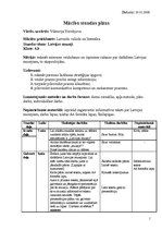 Konspekts 'Latviešu valoda un literatūra. Stundas tēma: Latvijas muzeji', 1.