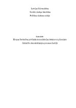 Referāts 'Eiropas Savienības publiskās komunikācijas ietekme uz pilsonisko līdzdalību demo', 1.