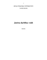 Referāts 'Jurista darbības veidi', 1.