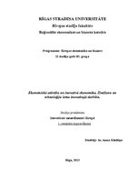 Konspekts 'Ekonomiskā attīstība un inovatīvā ekonomika', 1.