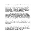 Eseja 'Peace Is not an Absence of War', 2.