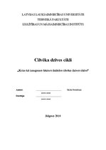 Konspekts 'Krīze kā izaugsmes faktors dažādos cilvēka dzīves ciklos', 1.