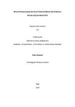 Prakses atskaite 'Psiholoģisko vērojumu prakse', 1.