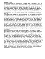 Eseja 'One September Day', 1.