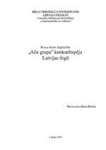 Referāts 'Uzņēmuma „Aile grupa” konkurētspēja Latvijas tirgū', 1.