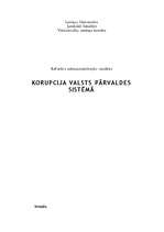 Referāts 'Korupcija valsts pārvaldes sistēmā', 1.