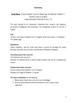 Referāts 'Queen Elizabeth I and Her Golden Age, Its Reflection in Movies', 3.