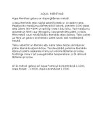 Konspekts 'Aqua Menthae gatavošana', 1.