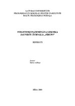 Referāts 'Stilistiski pazemināta leksika jauniešu žurnālā "Sīrups"', 1.