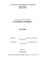 Biznesa plāns 'Autoservisa projekts', 1.