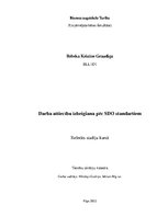 Referāts 'Darba attiecību izbeigšana pēc SDO standartiem', 1.
