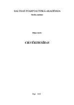 Konspekts 'Cilvēktiesības', 1.