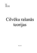 Referāts 'Cilvēku rašanās teorijas', 1.