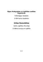 Referāts 'A.Adlera teorija un izglītība', 1.