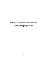 Referāts 'Koksnes izstrādājumi un tehnoloģijas. Materiālu piegriešana', 1.